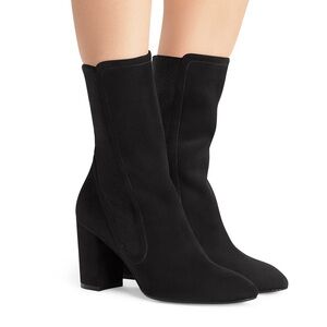 STUART WEITZMAN Fifer 80 Women’s Suede Boots Booties US 8 Slate Shoes Spain Gray